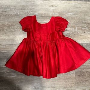 Janie and Jack Christmas dress toddler girl. Size 12-18M
